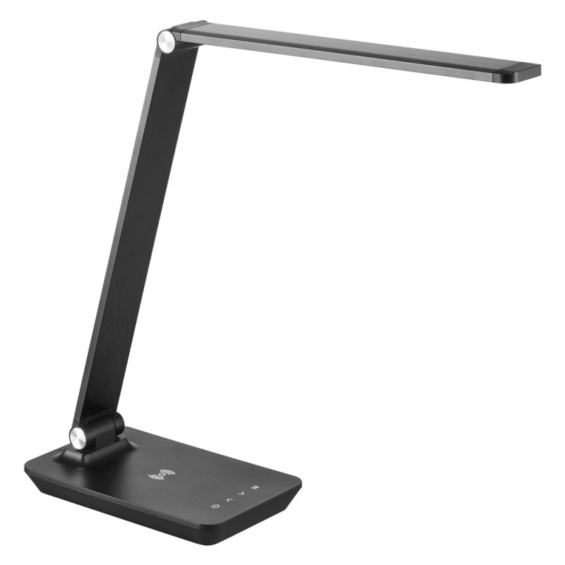 Lampe De Bureau Noire Tech à Led Et Port Usb