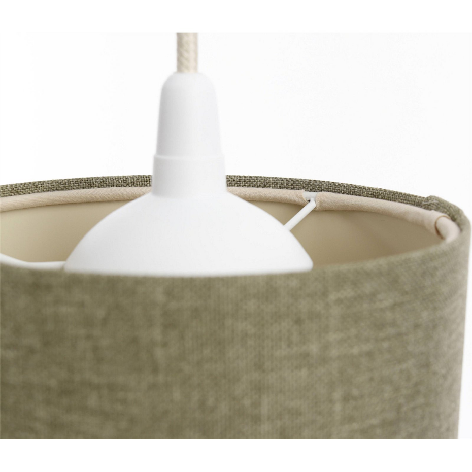 Suspension en lin rond Boho Elegant