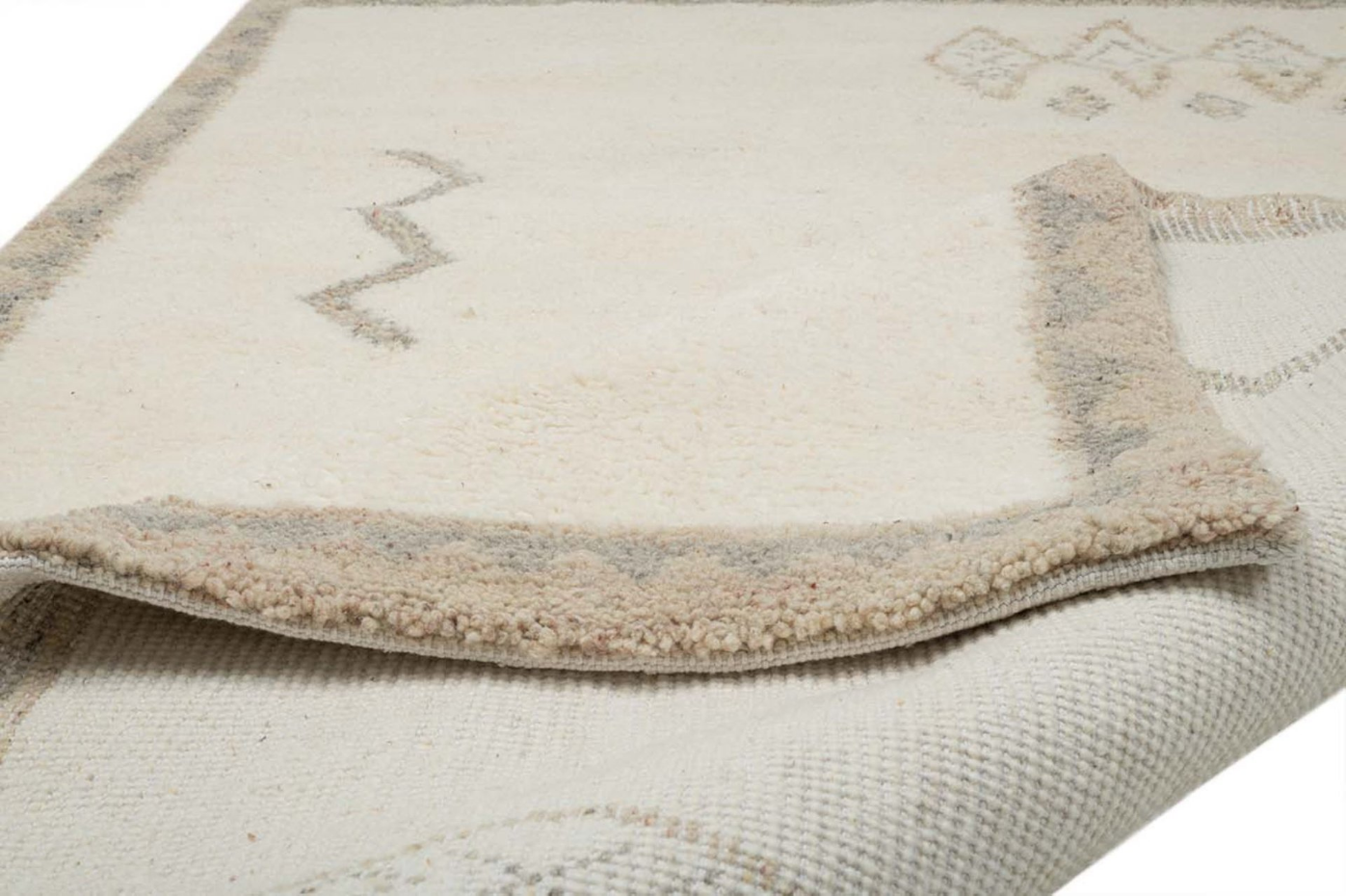 Tapis berbère Hadj design noué main en laine