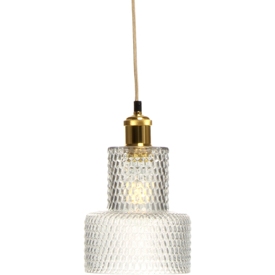 Suspension en verre transparent Mona 125