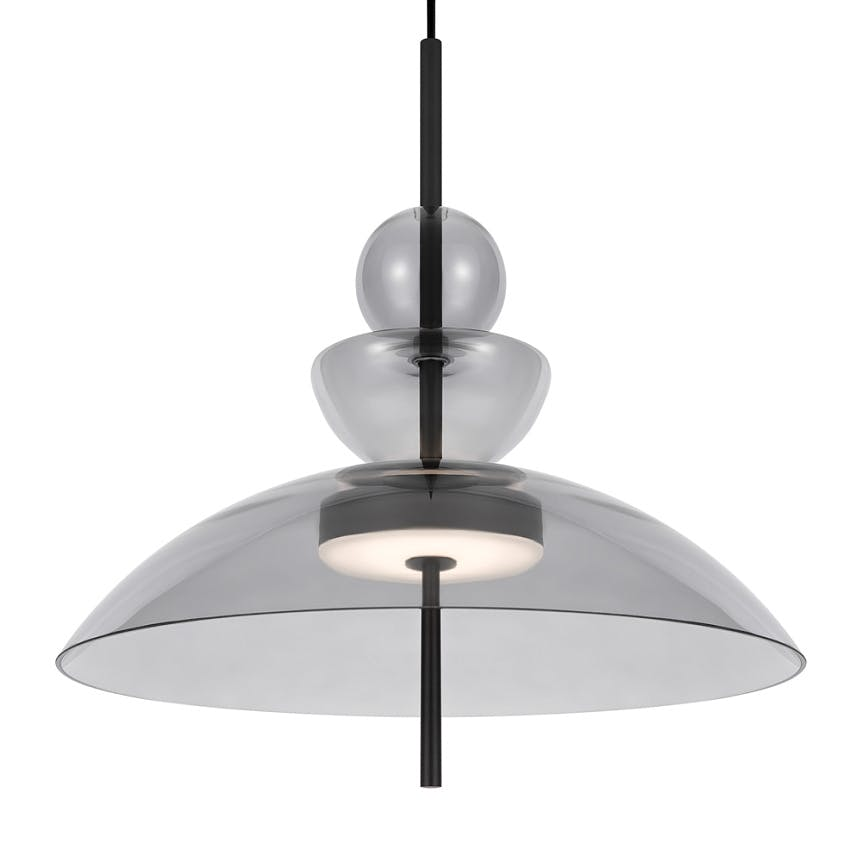 Suspension design en verre forme dôme NORA