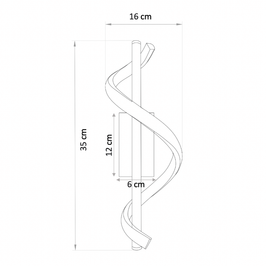Applique LED Torsadée – SIMARIA