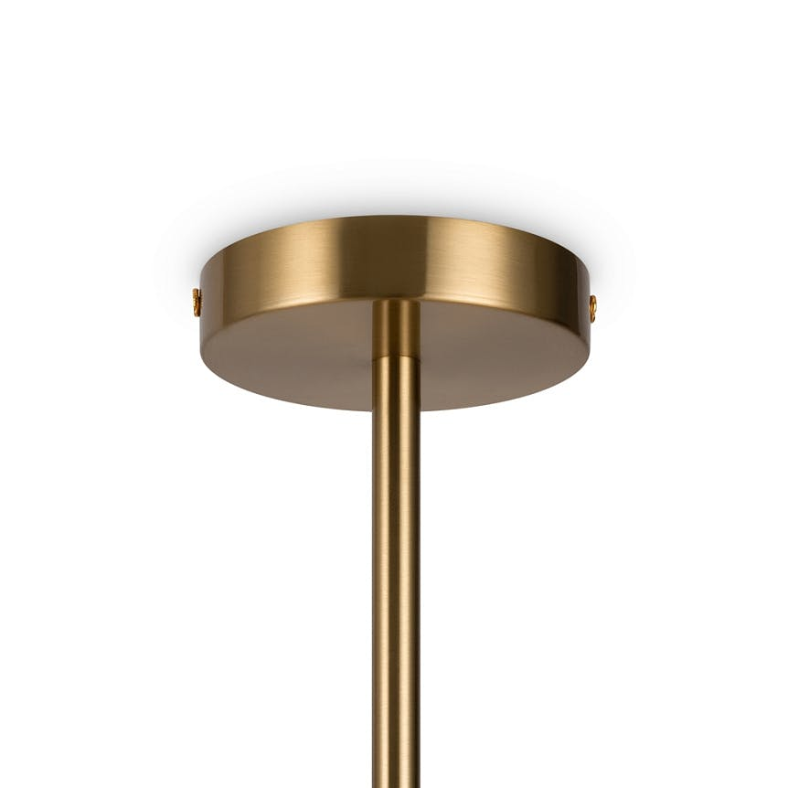 Suspension moderne – 8 globes & marbre noir DELTONA