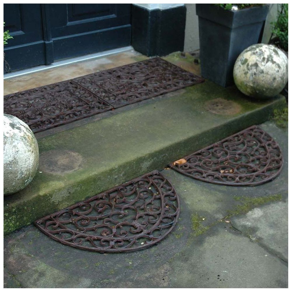 Gratte-pieds paillasson grille en fonte Rectangle