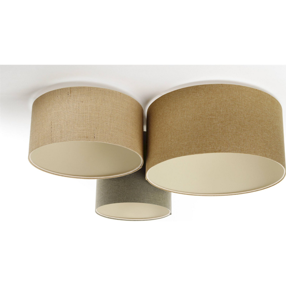 Plafonnier rectangulaire en tissu LED E27 Boho Elegant