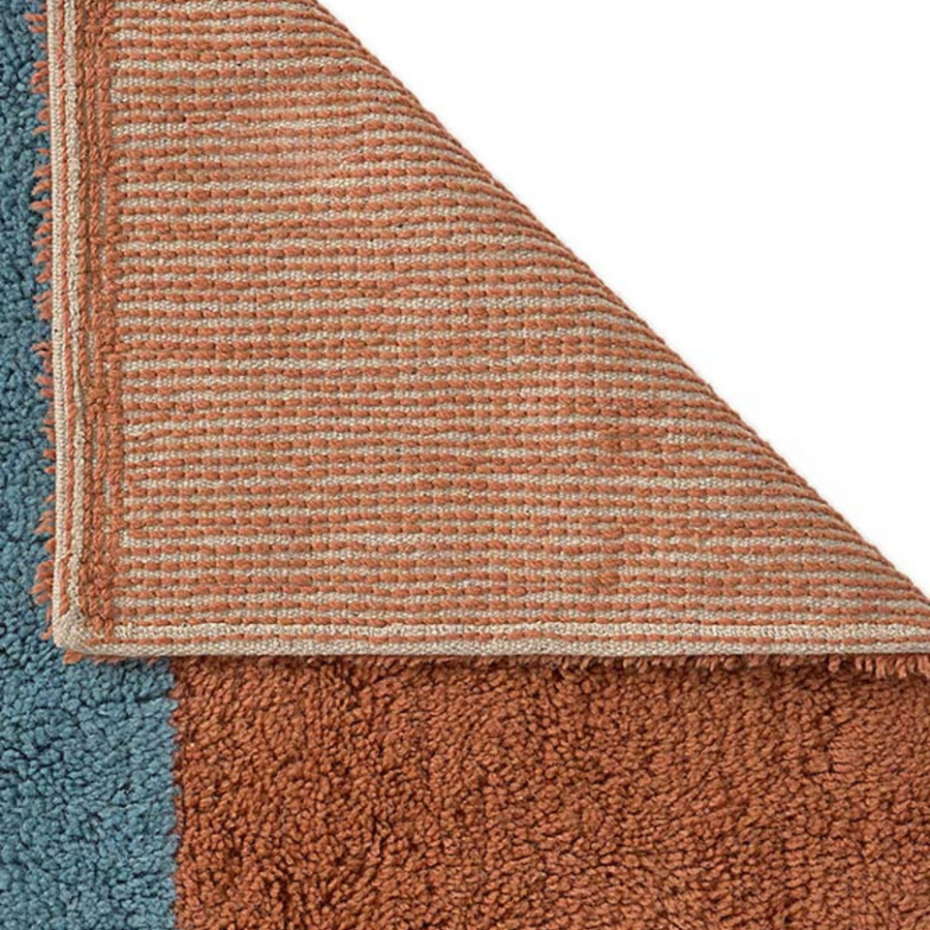 Tapis Lainable Rectangulaire Cannelle CHROMA STRIPES