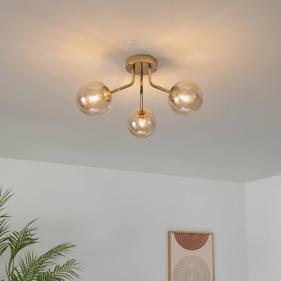 Élégant plafonnier triple - OTTAVIA