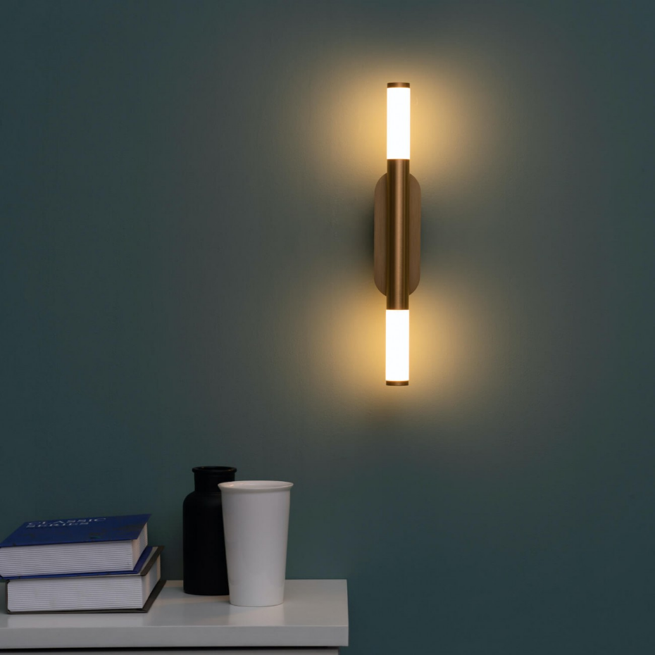 Applique dorée LED verticale - BARLETTA