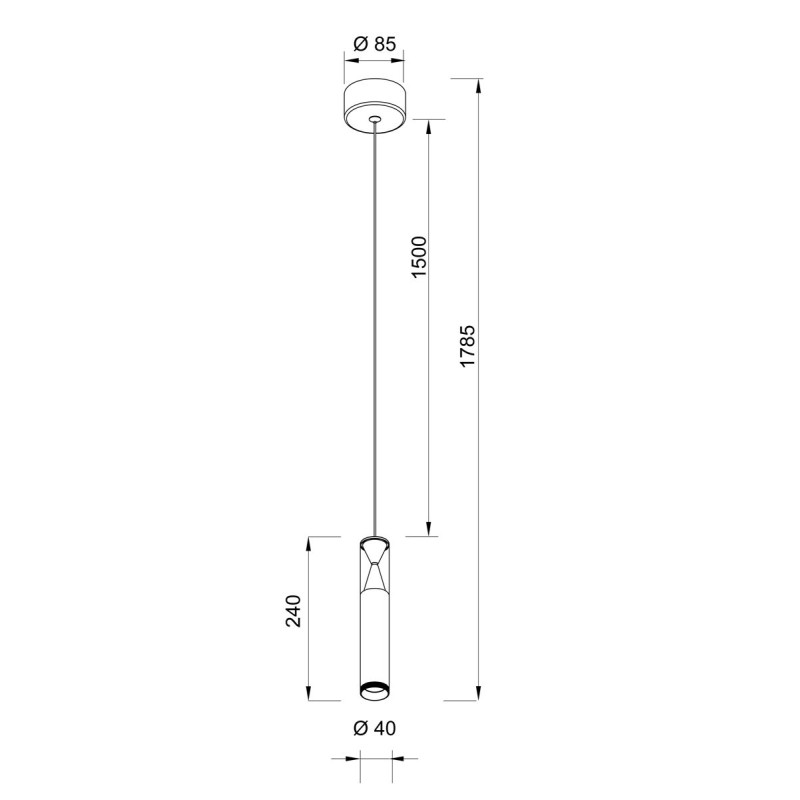 Suspension en aluminium classique, D.4 , SPARK