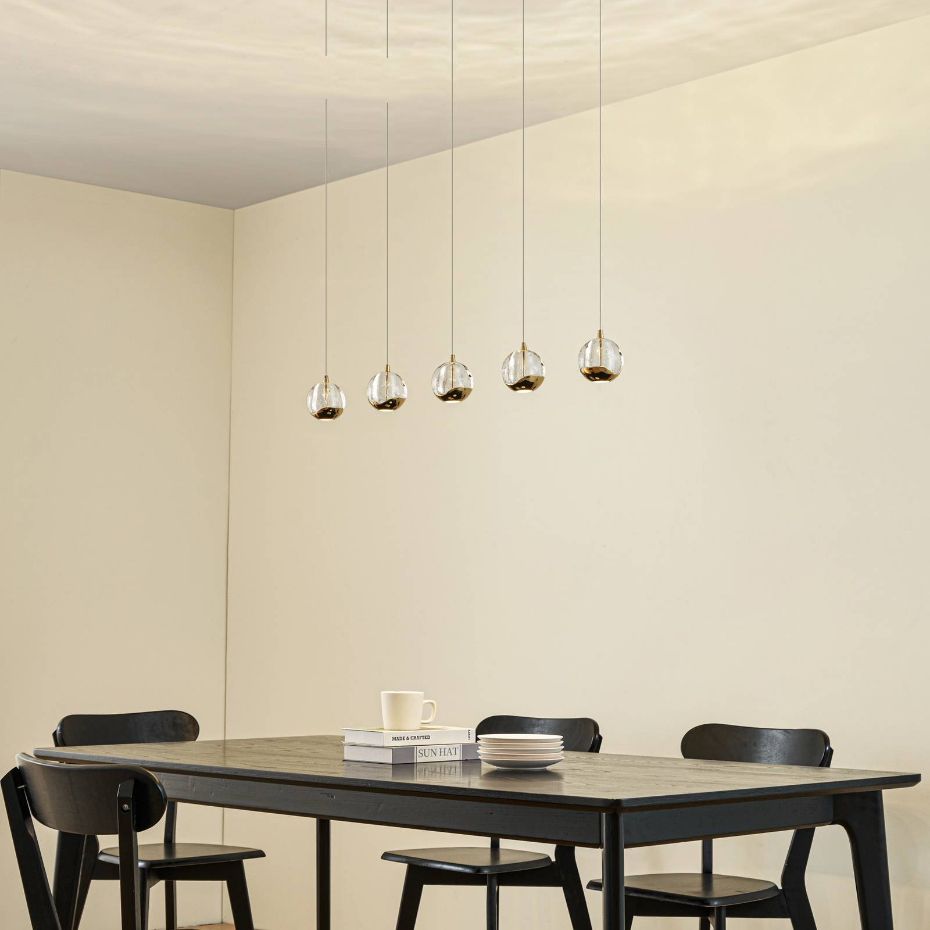 Suspension en verre moderneLED, Hayley