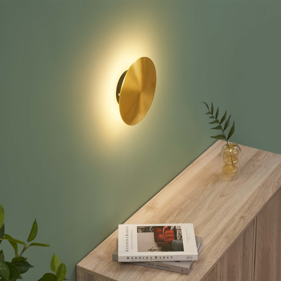 Applique dorée avec LED intégrée - DORÉNIS