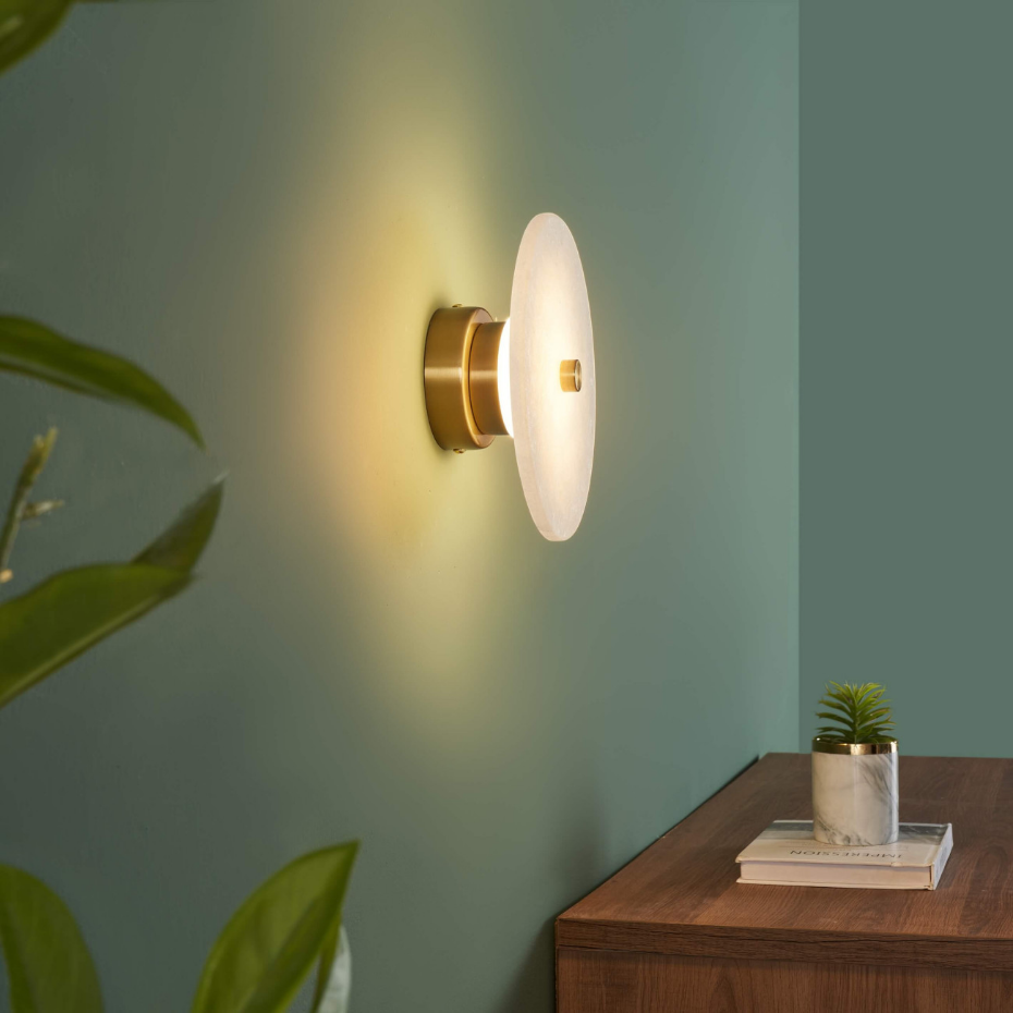 Applique ou spot marbre rond LED - LILASEA