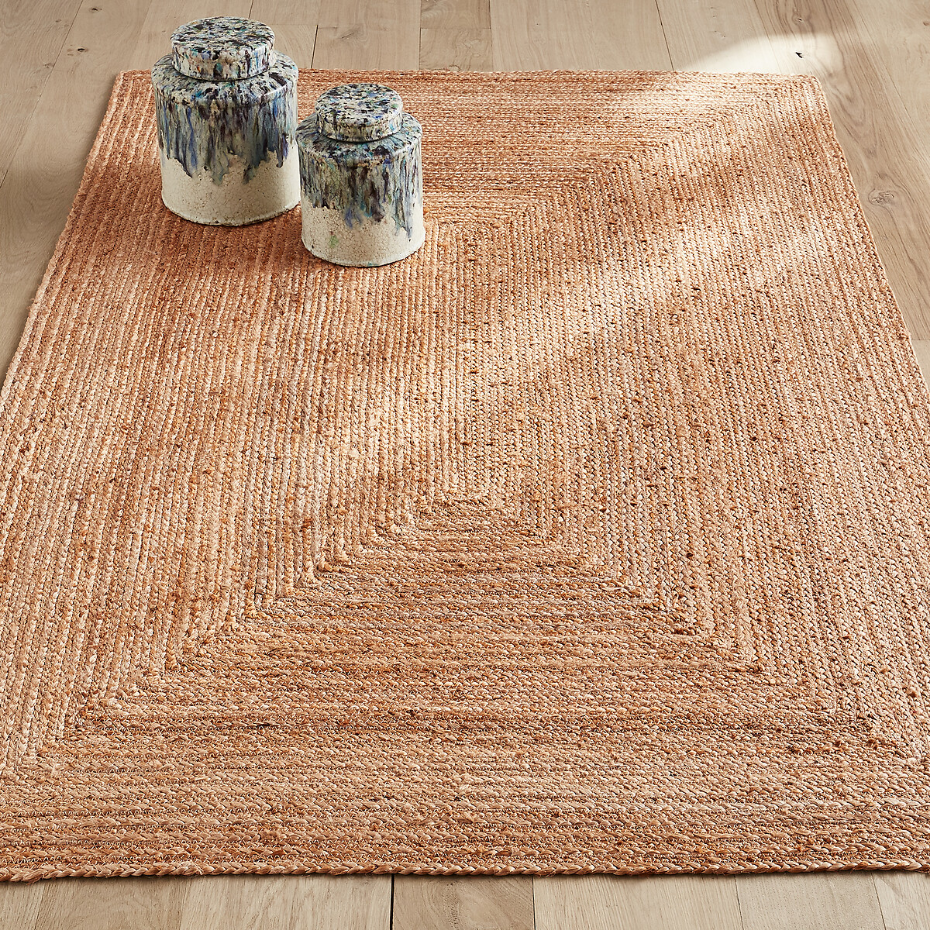 Tapis en jute, tressé main, Hempy