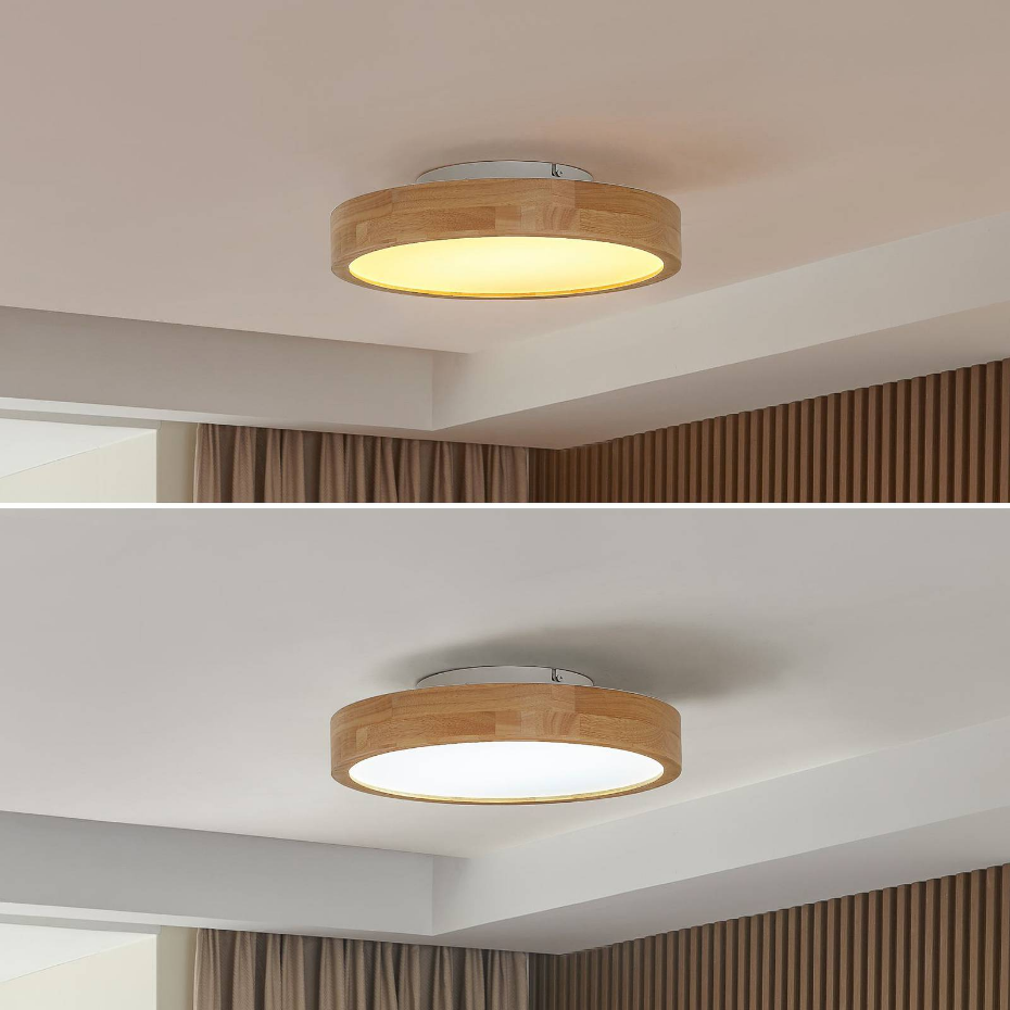 Plafonnier en bois moderneLED, Milada