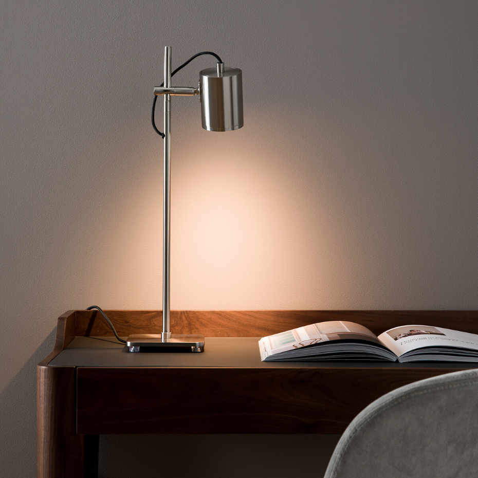 Lampe spot  finition nickel satiné, Girevole