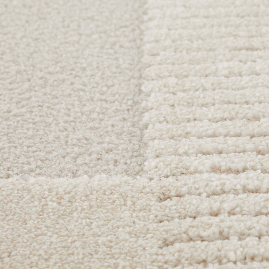 Tapis motif géométrique reliéfé, Lodgo
