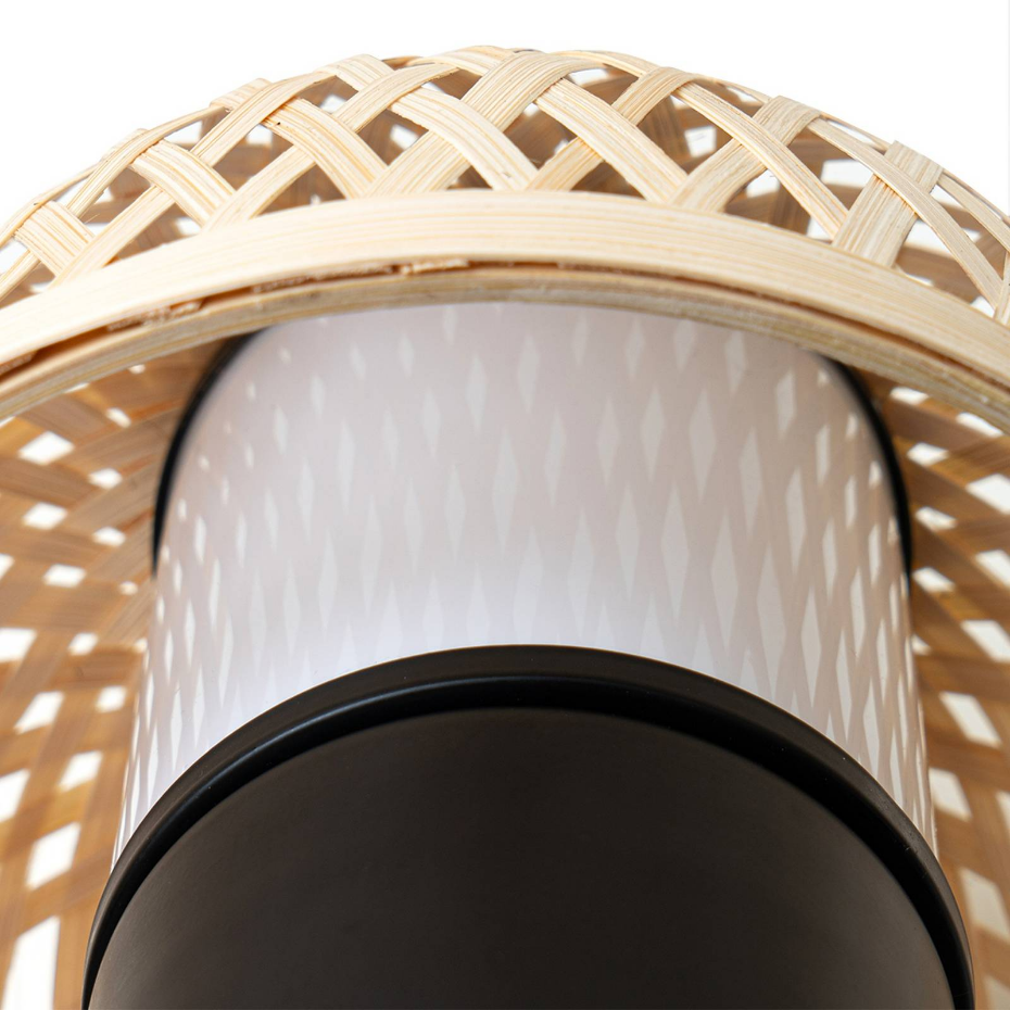 Lampe à poser en bambou moderneLED, Nifelia