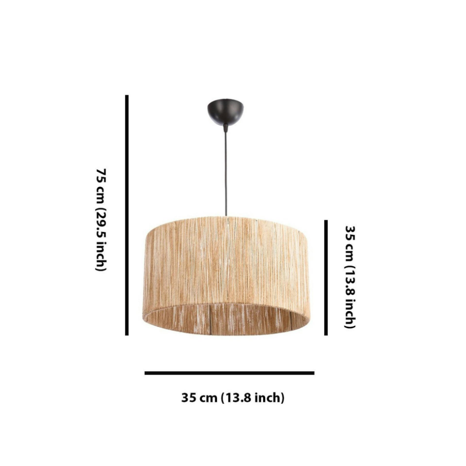 Suspension bohème en jute – abat-jour naturel AROSA