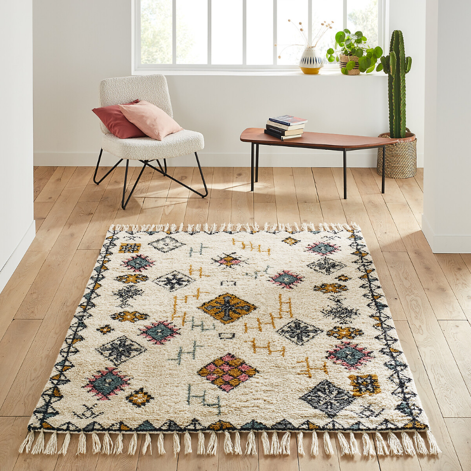 Tapis style berbère en laine, Jalna