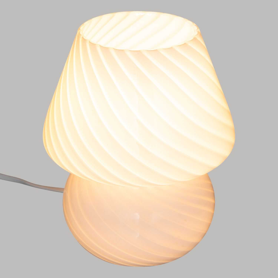 Lampe champignon en verre