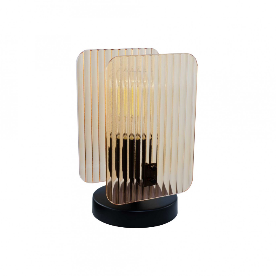 Lampe à poser en verre et métal, BOSCA