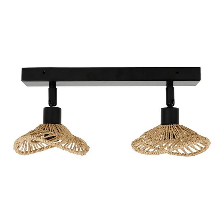 Applique Rampe 2 Spots Orientables Ozana Naturel