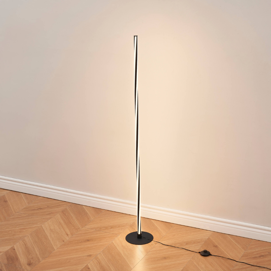Lampadaire torsadé avec variateur - TELVO