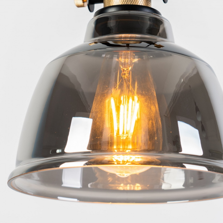 Suspension style industriel en verre - LINZ