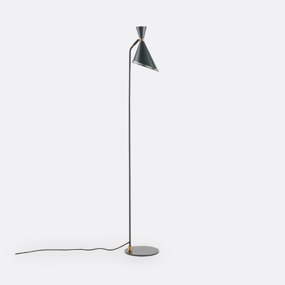 Lampadaire orientable en métal fer, Farria