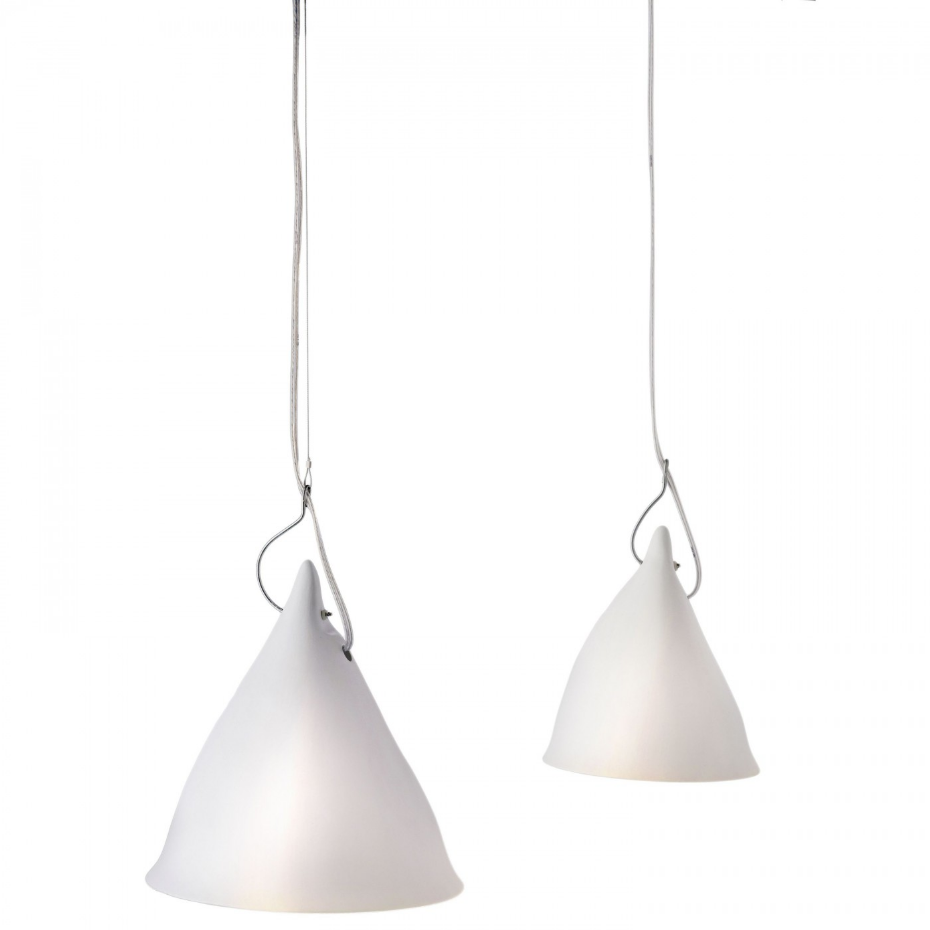 Lampe  suspendue en porcelaine Cornette