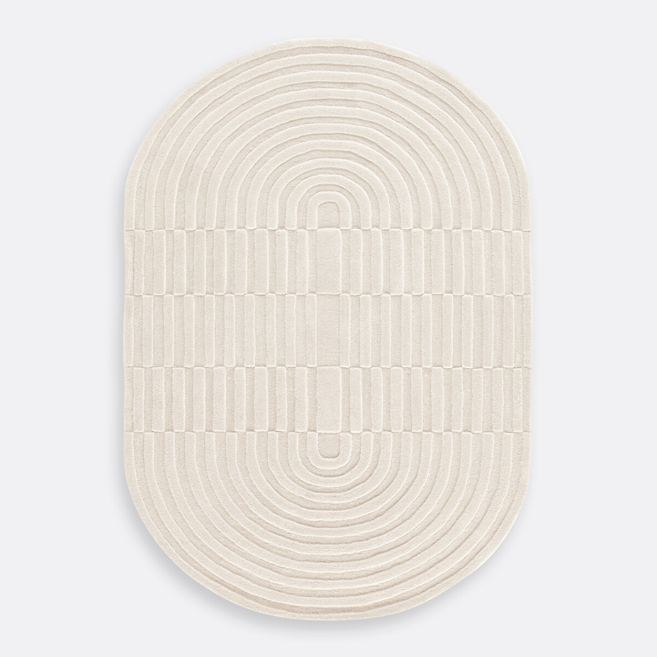 Tapis ovale en laine, Malko