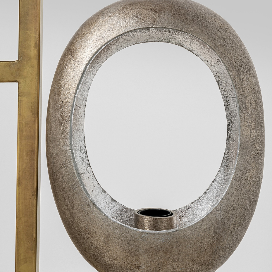 Lampadaire en acier et aluminium, FIVE LOOPS