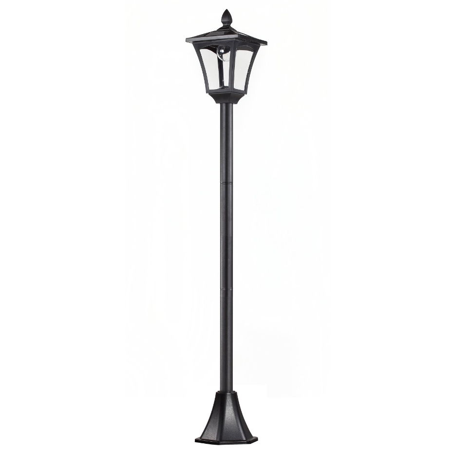 Lampadaire extérieur solaire luminaire lanterne LED noir
