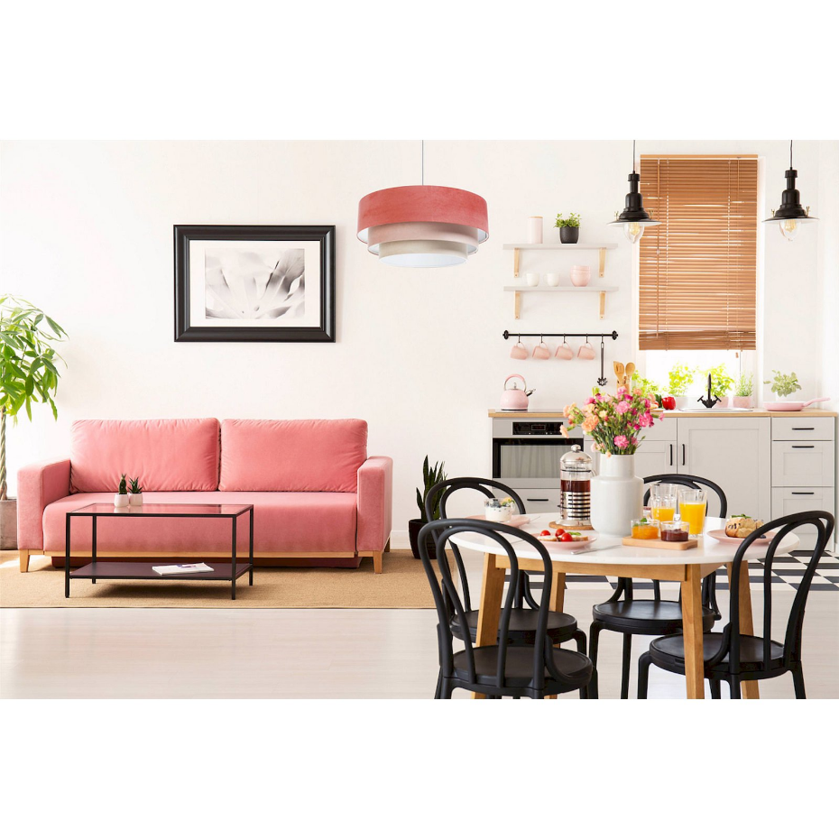 Suspension en velours rond Jasmin bebe