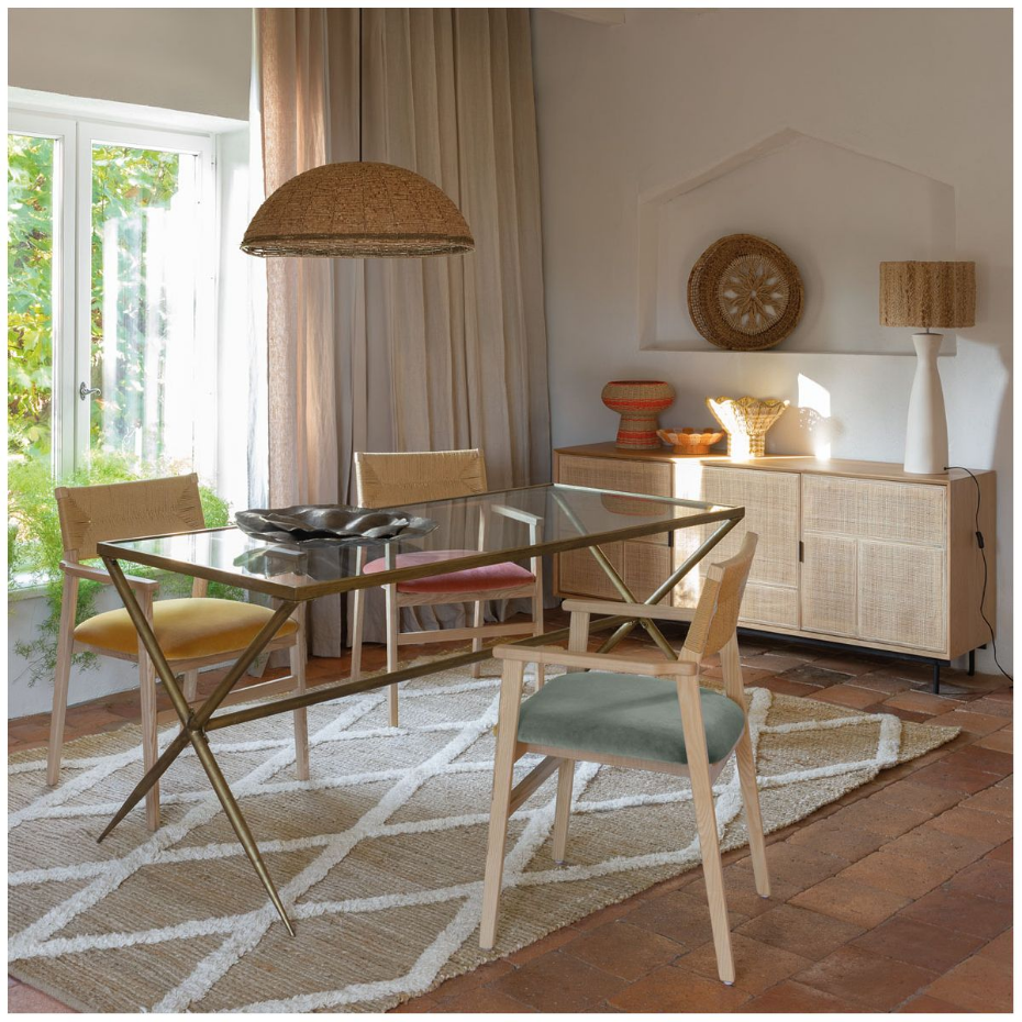 Suspension GAYA perles en bois
