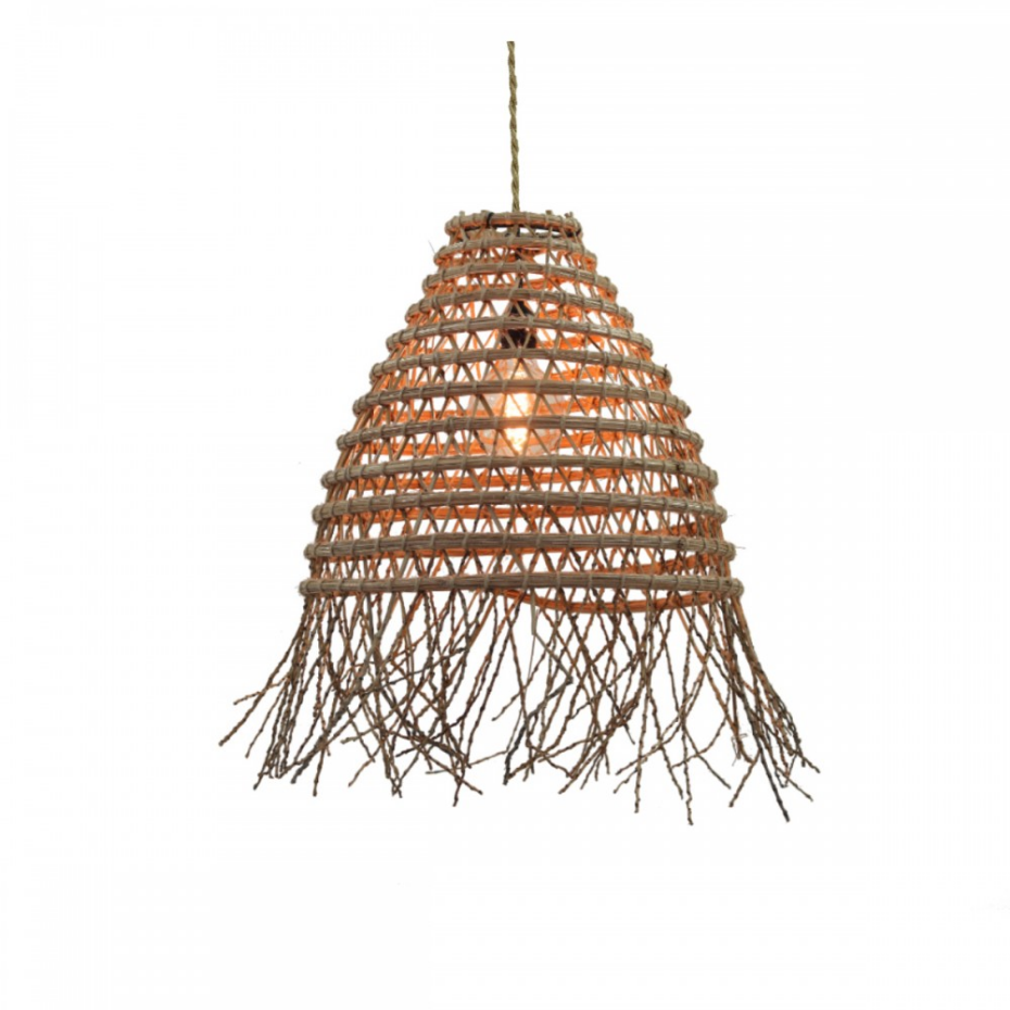 Suspension tressée en fibres de palmier, K2