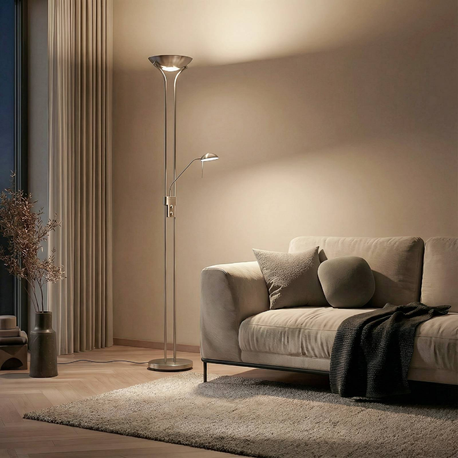 Lampadaire en métal moderneLED, Josefin