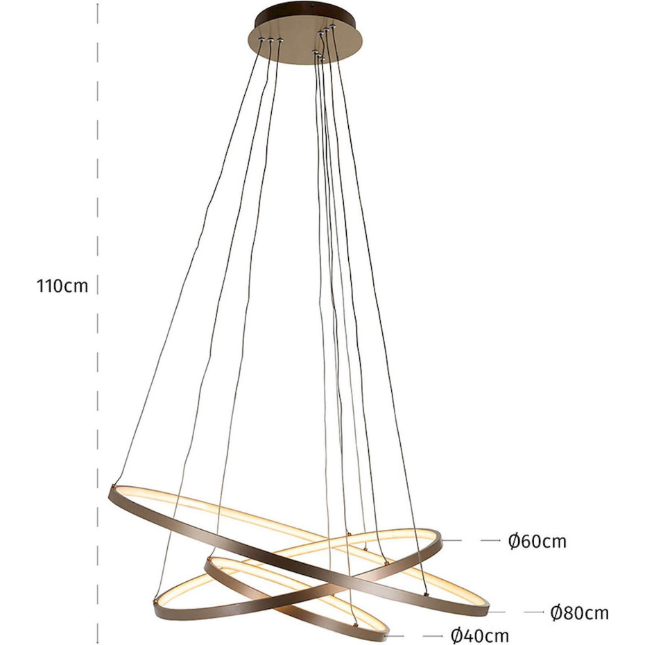 Lampe suspendue en aluminium Amira Richmond Decoration
