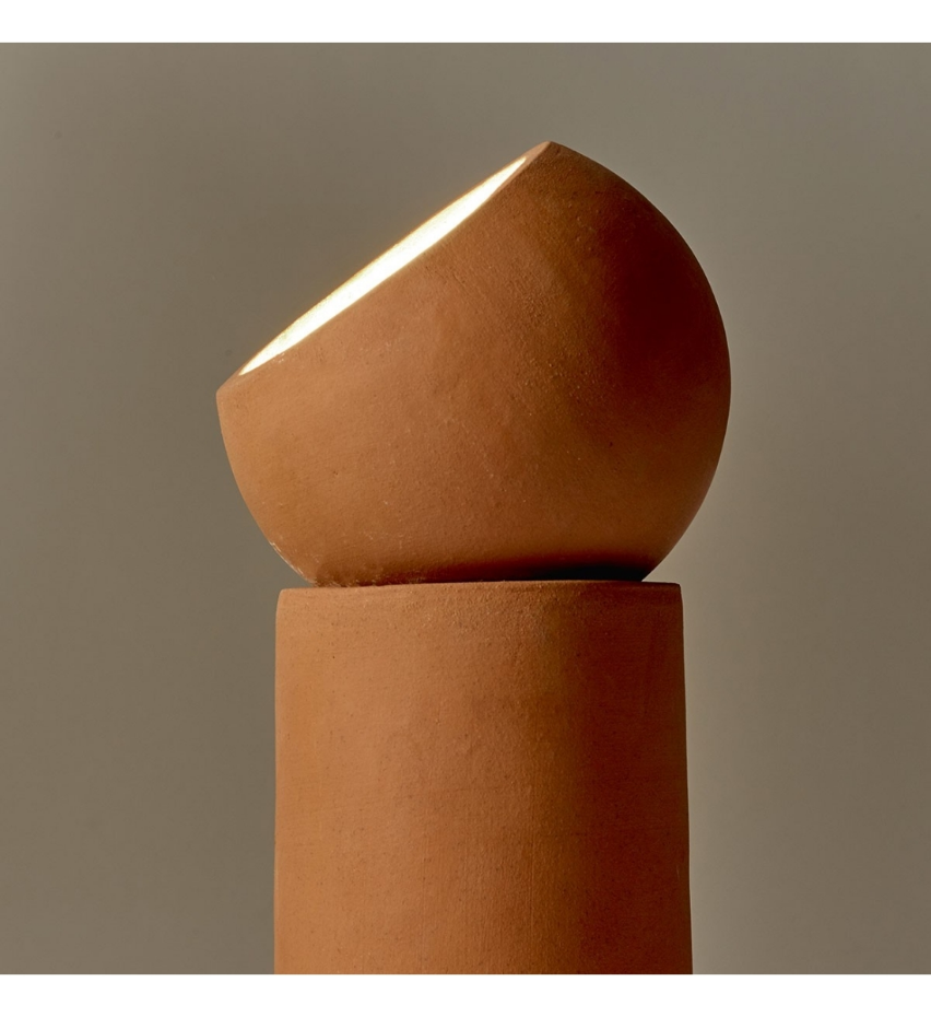 Lampe À Poser Terra Terre Cuite Brique H29 Cm