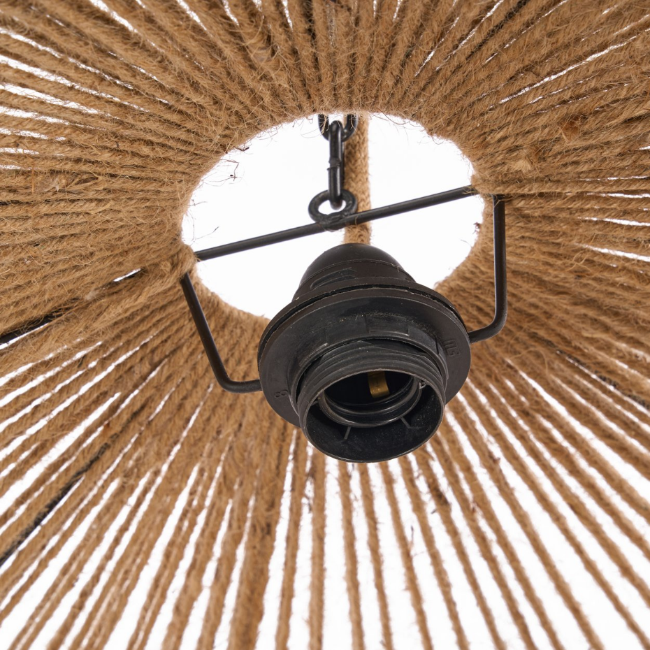 Suspension en bois et fer WOODEN BEAD