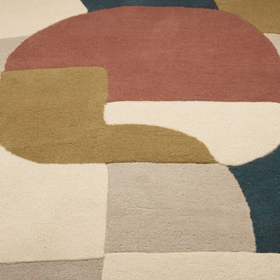 Tapis de sol en Laine à motifs graphiques  ANDREÏ