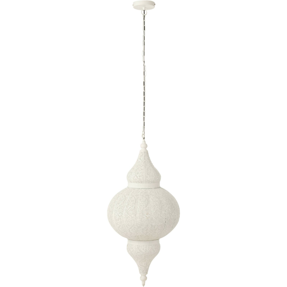 Lampe suspendue orientale en métal ajouré organique