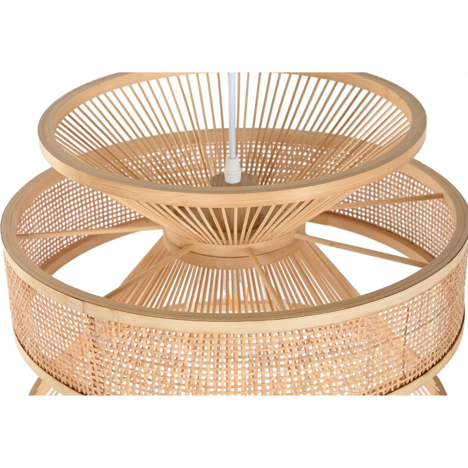 Suspension en bambou et rotin ronde Urban