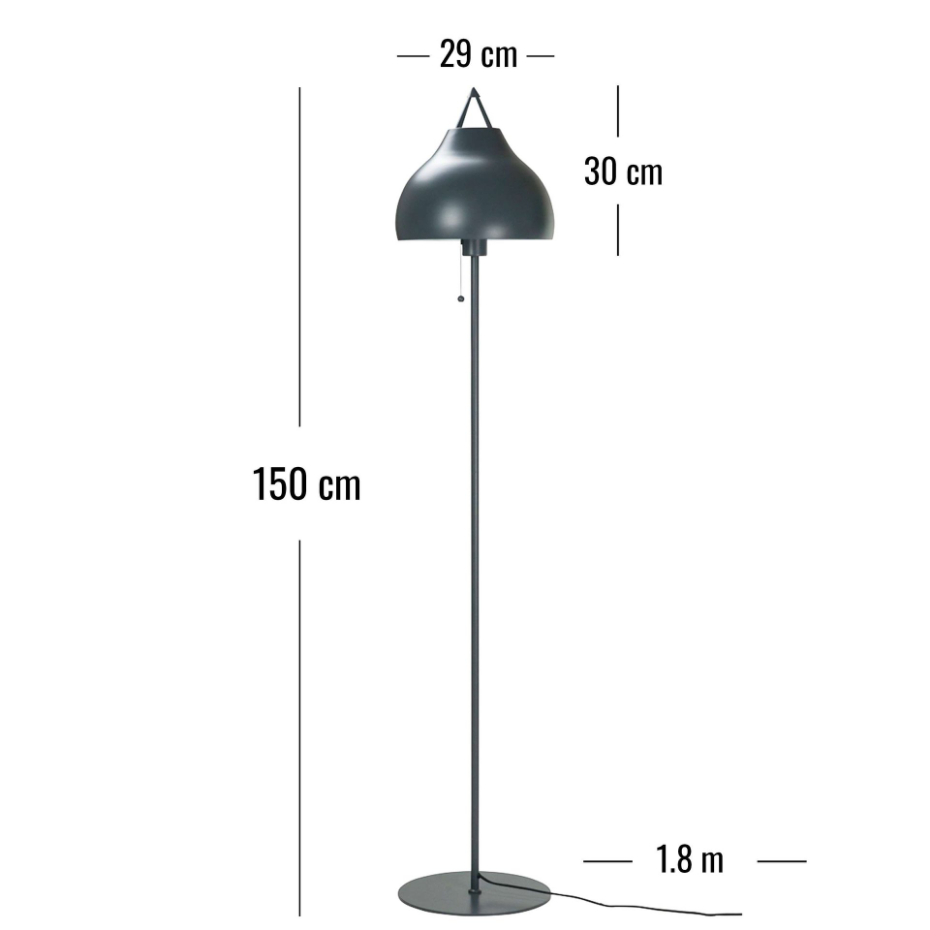 Lampadaire en blanc PYRA