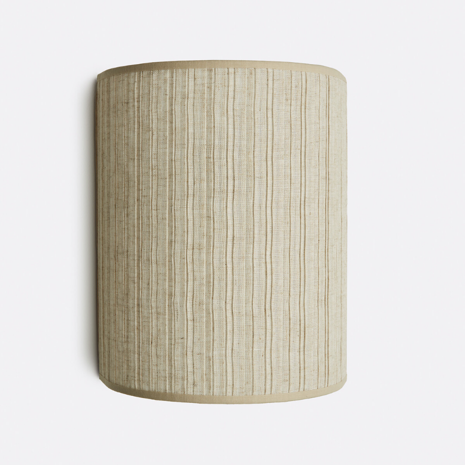 Applique en lin plissé H25 cm, Jakoma