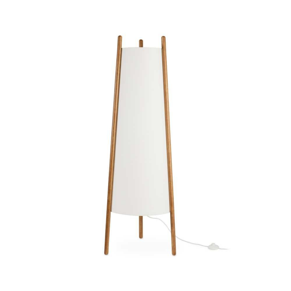 Lampadaire design en bois scandinave, WOODY