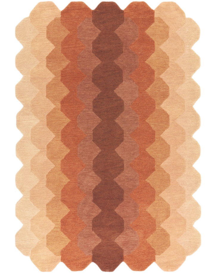 Tapis moderne tufté main en laine KERNEL