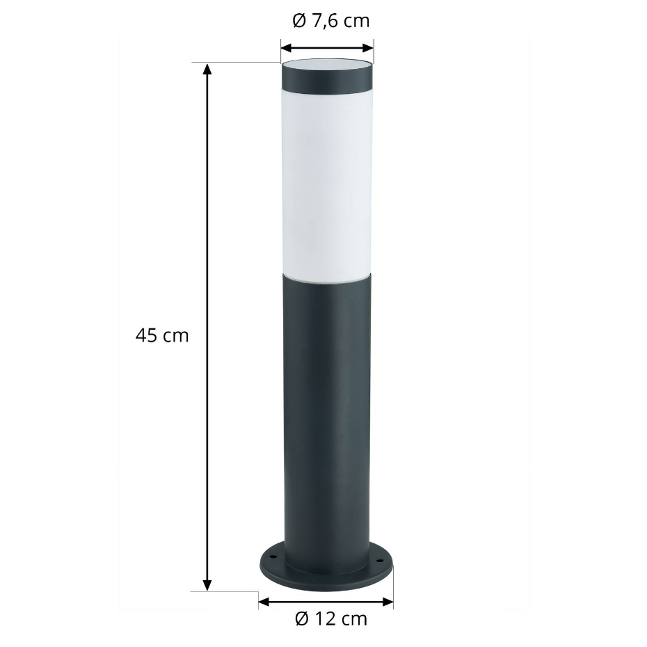 Luminaire extérieur en inox moderne, Statius