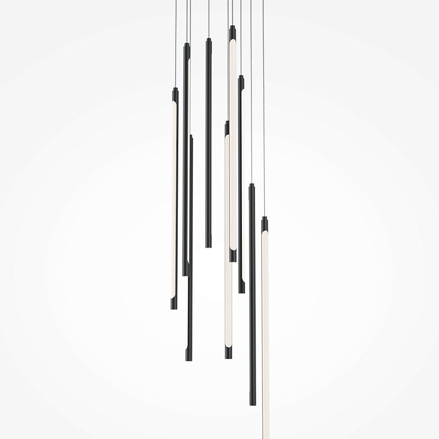 Lustre 9 lampes LED en cascade SALEM