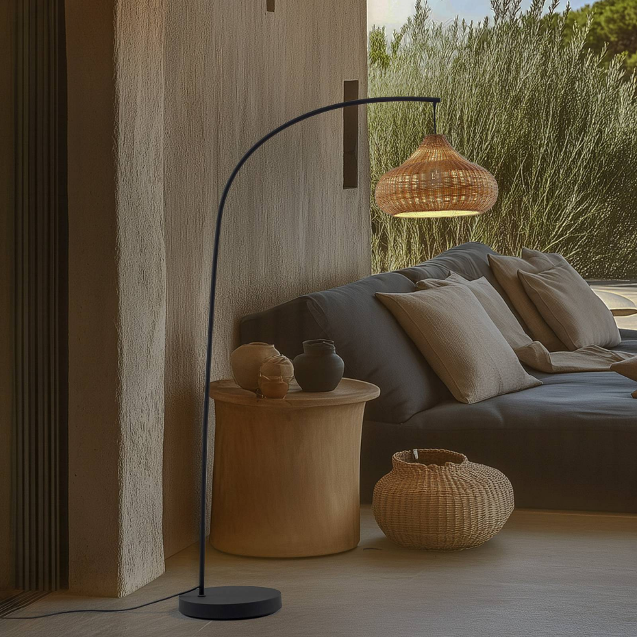 Luminaire de terrasse en bois traditionnel